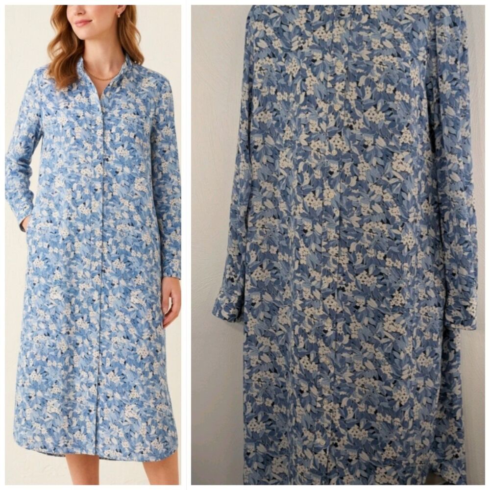 Ralph Lauren Shirt Dress 10 Floral Lined Easy Button-down Wedding Wear Vacation
